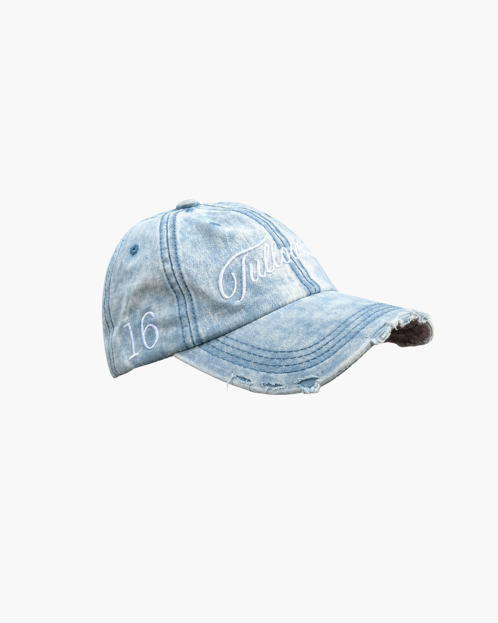 Distressed Denim Cap